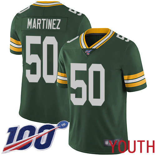 Green Bay Packers Limited Green Youth 50 Martinez Blake Home Jersey Nike NFL 100th Season Vapor Untouchable